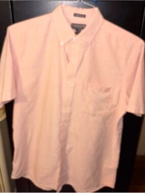 Saddlebred Men's Short-Sleeve Button-Down Shirt - Light Pink